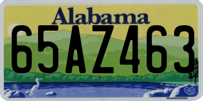 AL license plate 65AZ463