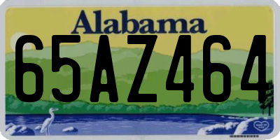 AL license plate 65AZ464