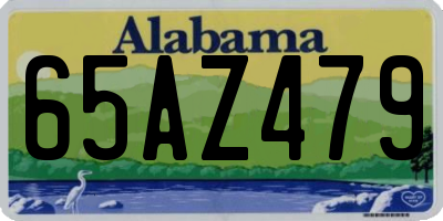 AL license plate 65AZ479