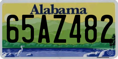 AL license plate 65AZ482