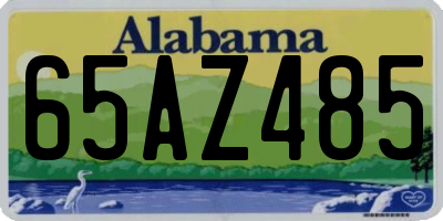 AL license plate 65AZ485