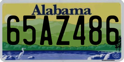 AL license plate 65AZ486
