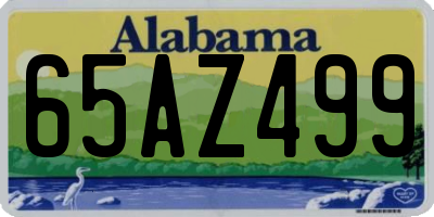 AL license plate 65AZ499