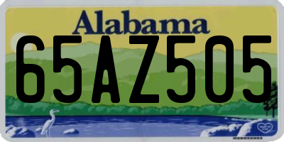 AL license plate 65AZ505