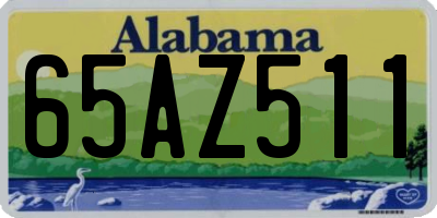 AL license plate 65AZ511