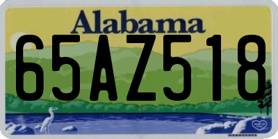 AL license plate 65AZ518