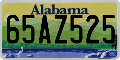 AL license plate 65AZ525
