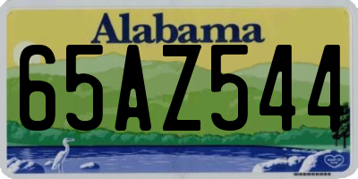 AL license plate 65AZ544