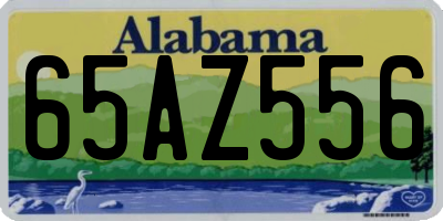 AL license plate 65AZ556