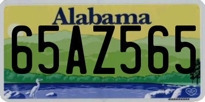 AL license plate 65AZ565