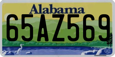 AL license plate 65AZ569
