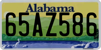 AL license plate 65AZ586