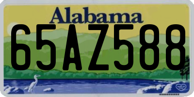AL license plate 65AZ588