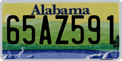 AL license plate 65AZ591