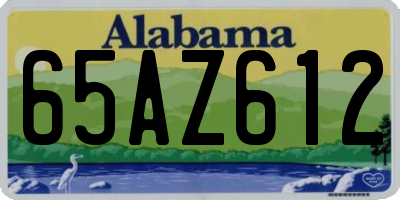 AL license plate 65AZ612
