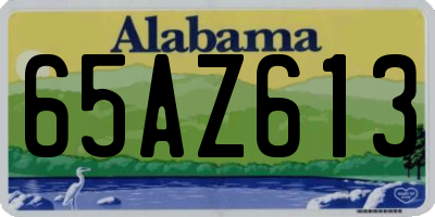 AL license plate 65AZ613