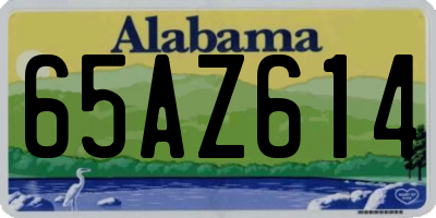 AL license plate 65AZ614