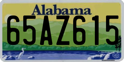 AL license plate 65AZ615
