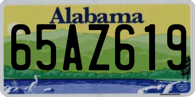 AL license plate 65AZ619