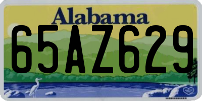 AL license plate 65AZ629