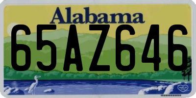 AL license plate 65AZ646