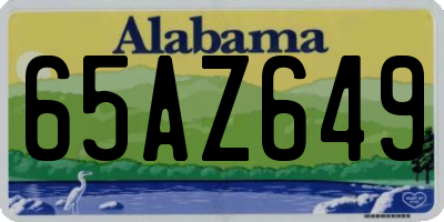 AL license plate 65AZ649