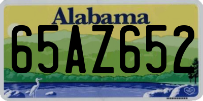 AL license plate 65AZ652