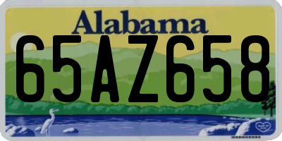 AL license plate 65AZ658