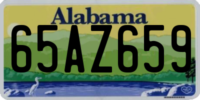 AL license plate 65AZ659