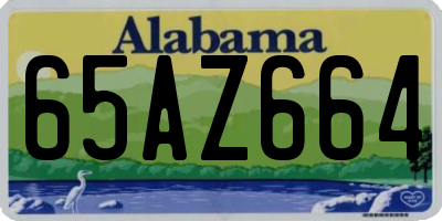 AL license plate 65AZ664