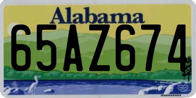 AL license plate 65AZ674