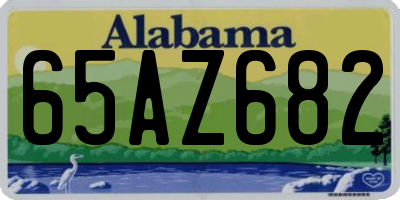AL license plate 65AZ682