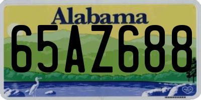 AL license plate 65AZ688
