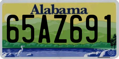 AL license plate 65AZ691