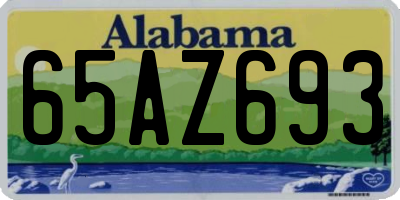 AL license plate 65AZ693