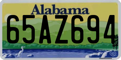 AL license plate 65AZ694