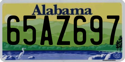 AL license plate 65AZ697