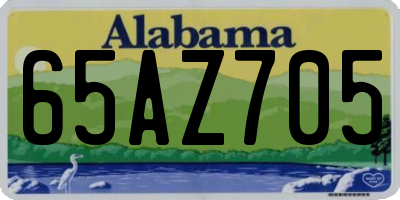 AL license plate 65AZ705