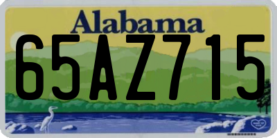 AL license plate 65AZ715