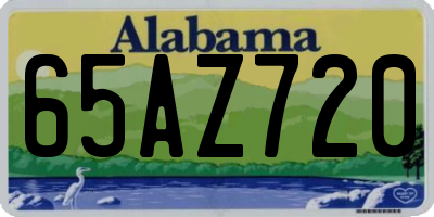 AL license plate 65AZ720