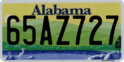 AL license plate 65AZ727