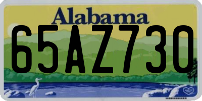 AL license plate 65AZ730