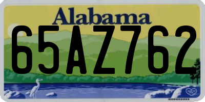 AL license plate 65AZ762