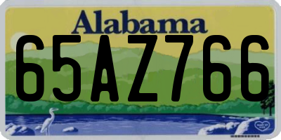 AL license plate 65AZ766