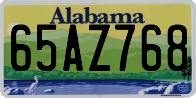 AL license plate 65AZ768
