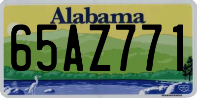 AL license plate 65AZ771