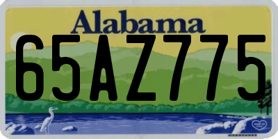 AL license plate 65AZ775