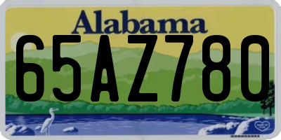 AL license plate 65AZ780
