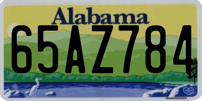 AL license plate 65AZ784