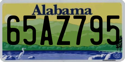 AL license plate 65AZ795